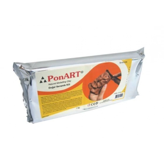 Ponart - Kosida Seramik Hamuru Kili 1000 gr. Terracotta