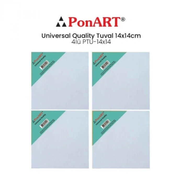 Ponart Universal Seri Tuval 14x14 Cm.4Lü