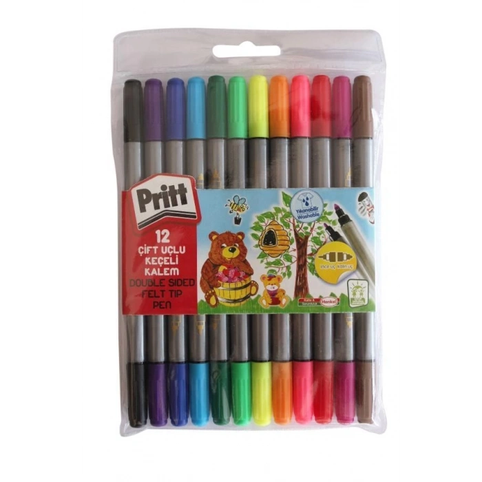 Pritt Çift Uçlu Keçeli Kalem Seti 12 Renk