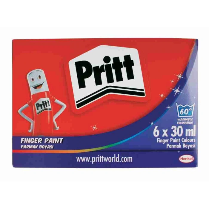 Pritt Parmak Boyası 6 Renk x 30 ml.