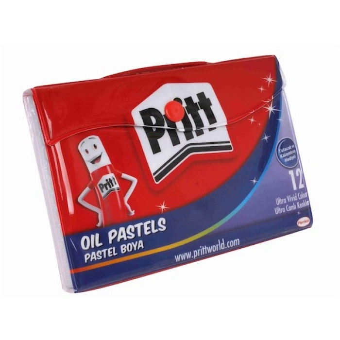 Pritt Pastel Boya 12 Renk Plastik Çantalı