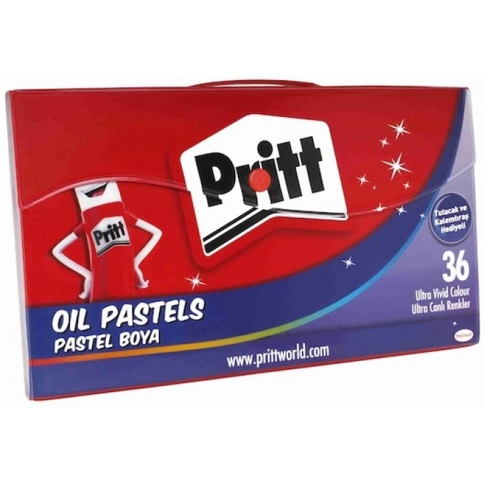 Pritt Pastel Boya 36 Renk Plastik Çantalı