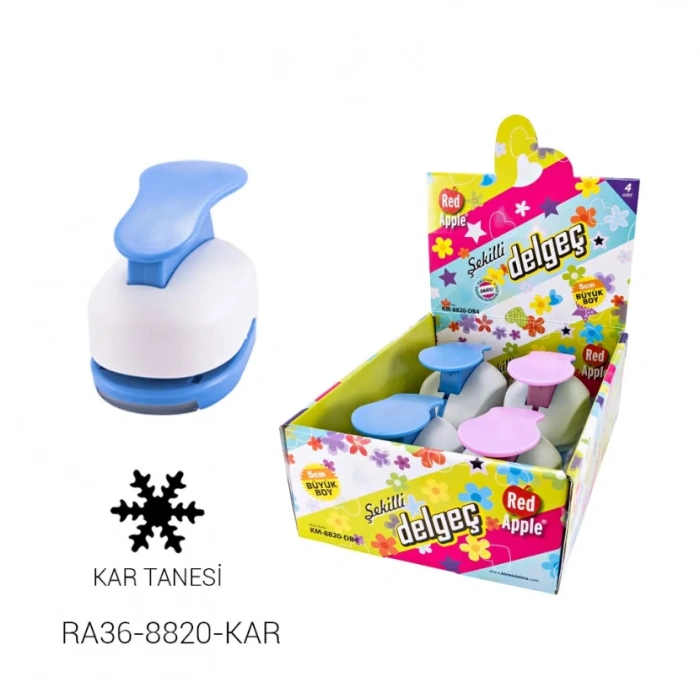 Red Apple Mega Boy Şekilli Delgeç Şekilgeç 2 (5 cm.) KAR TANESİ