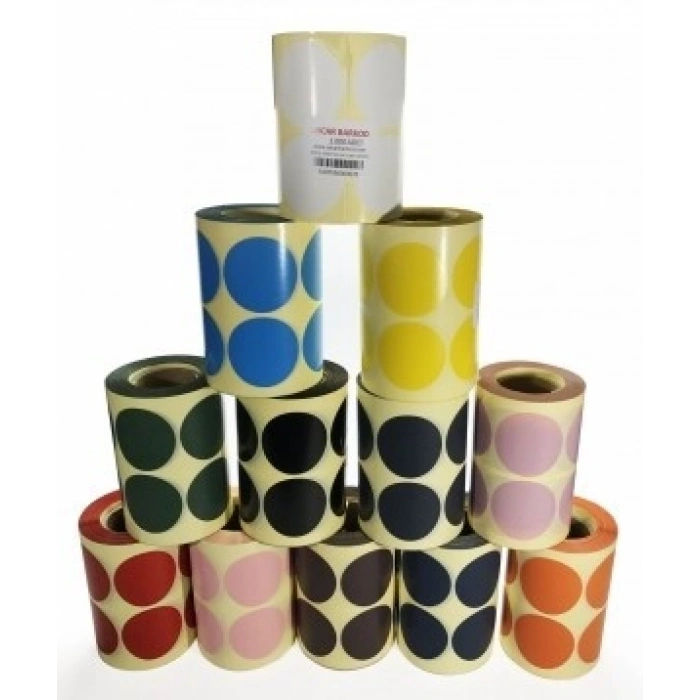 RENKLİ NOKTA ETİKETİ 45MM 1000 ADET