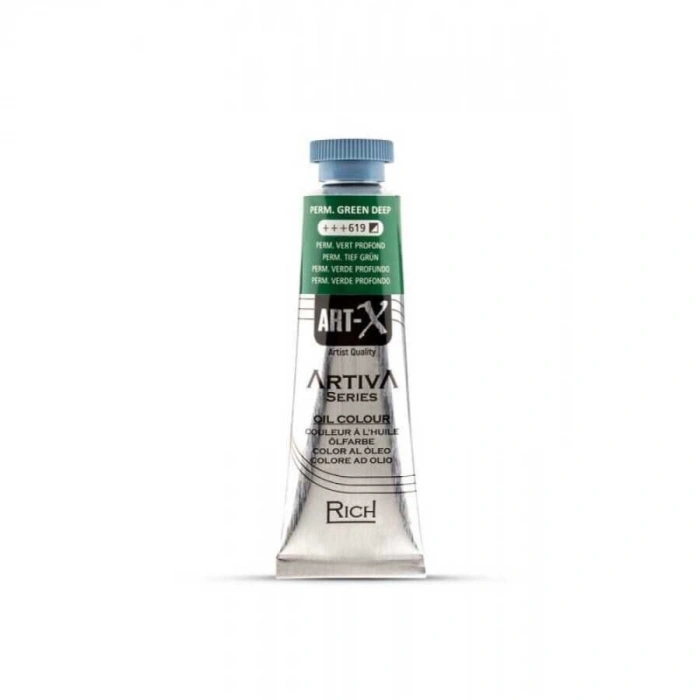 Rich Art-X Artiva Yağlı Boya 37 ml. 619 Permanent Green Deep