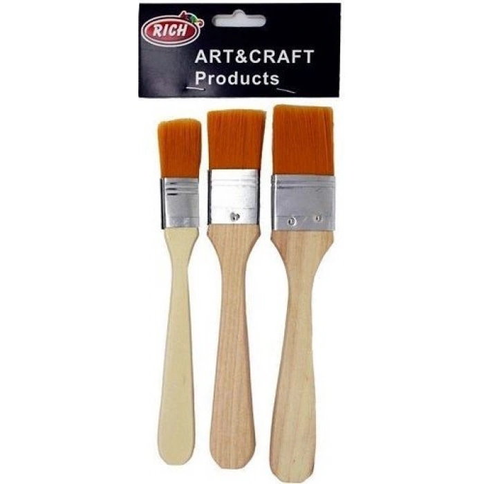 Rich Ekonomik Set 3lü Sarı Kıl Fırça