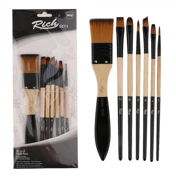 Rich Karma Fırça Seti 7li (Zemin Fırçalı Set-1)