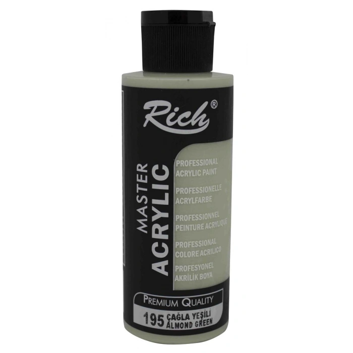 Rich Master Akrilik Boya 120 cc. 195 Çağla Yeşili