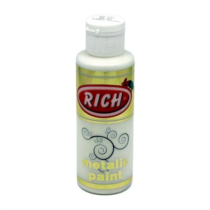 Rich Metalik Akrilik Boya 120 cc. 731 BEYAZ