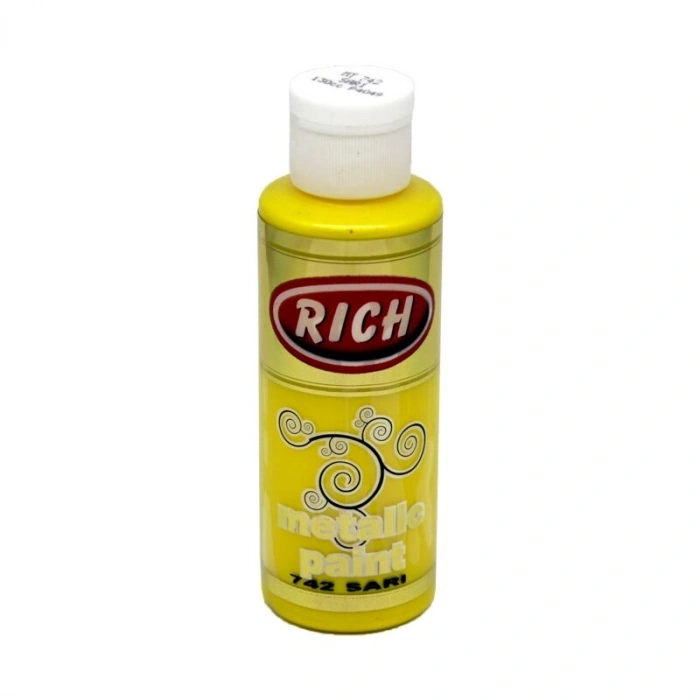 Rich Metalik Akrilik Boya 120 cc. 742 SARI