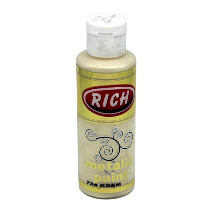 Rich Metalik Akrilik Boya 120 cc. 734 KREM