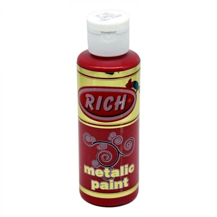 Rich Metalik Akrilik Boya 120 cc. 746 KIRMIZI