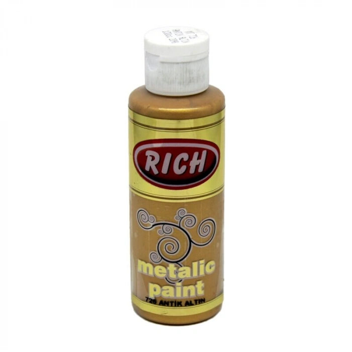Rich Metalik Akrilik Boya 120 cc. 728 AZTEK ALTIN