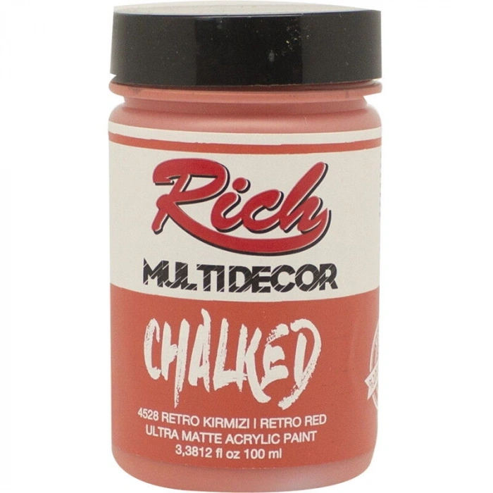 Rich Multi Decor Chalked Akrilik Boya 100 cc. 4528 RETRO KIRMIZI