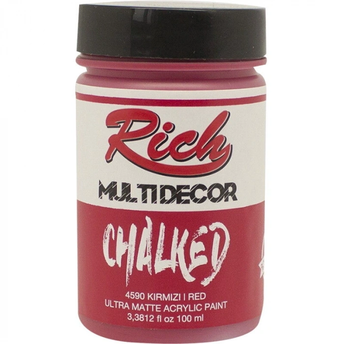 Rich Multi Decor Chalked Akrilik Boya 100 cc. 4590 KIRMIZI
