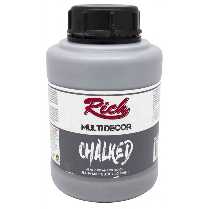 Rich Multi Decor Chalked Akrilik Boya 1750 gr. 4576 İS SİYAHI