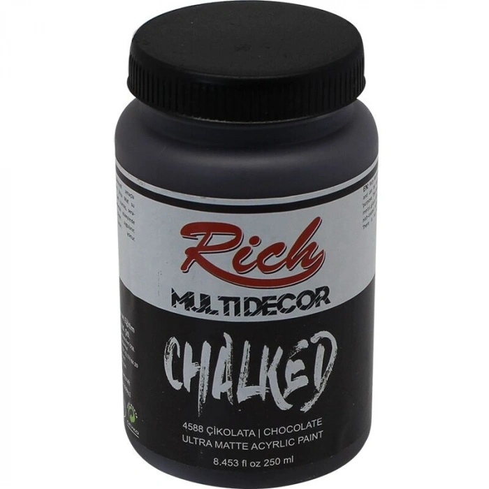 Rich Multi Decor Chalked Akrilik Boya 250 cc. 4588 ÇİKOLATA
