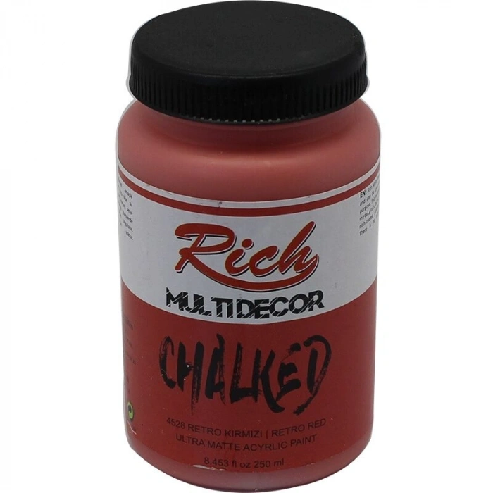 Rich Multi Decor Chalked Akrilik Boya 250 cc. 4528 RETRO KIRMIZI