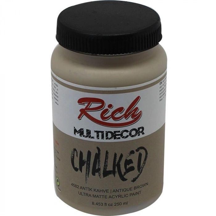 Rich Multi Decor Chalked Akrilik Boya 250 cc. 4582 ANTİK KAHVE