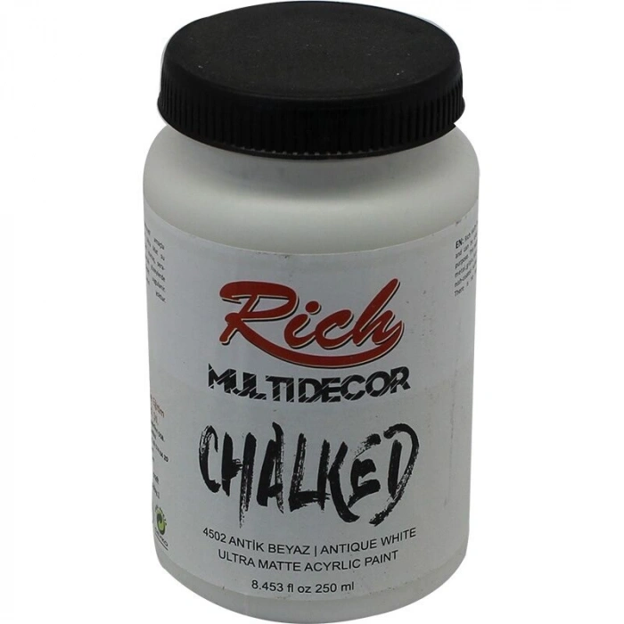 Rich Multi Decor Chalked Akrilik Boya 250 cc. 4502 ANTİK BEYAZ