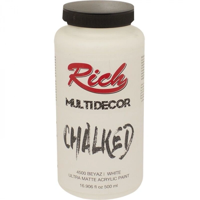 Rich Multi Decor Chalked Akrilik Boya 500 cc. 4500 BEYAZ