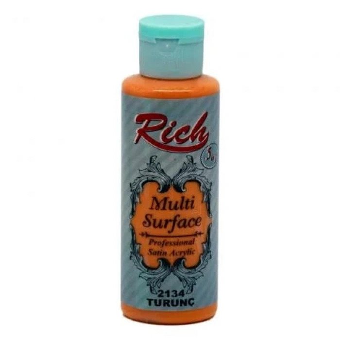 Rich Multi Surface Akrilik Boya 120ml 2134 Turuncu