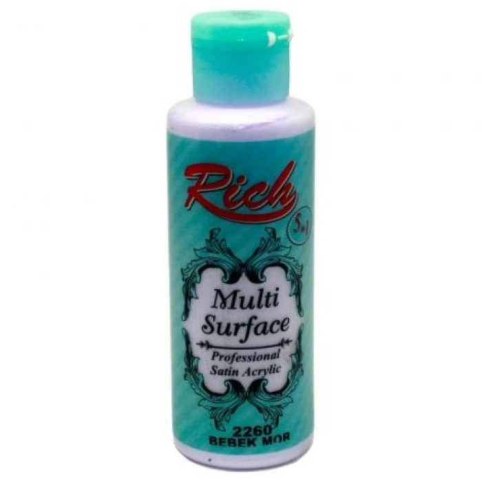 Rich Multi Surface Akrilik Boya 120ml 2260 Bebek Mor