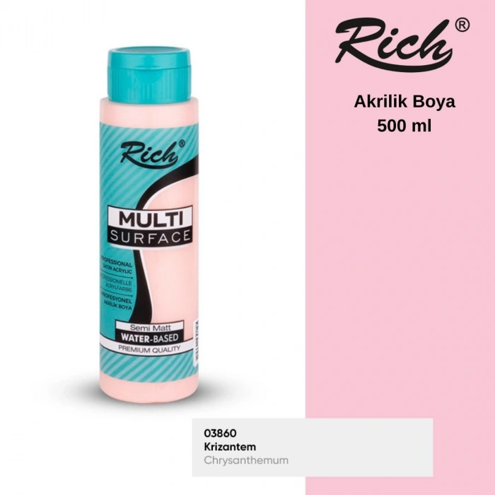 Rich Multi Surface Akrilik Boya 500ml 2140 Krizantem