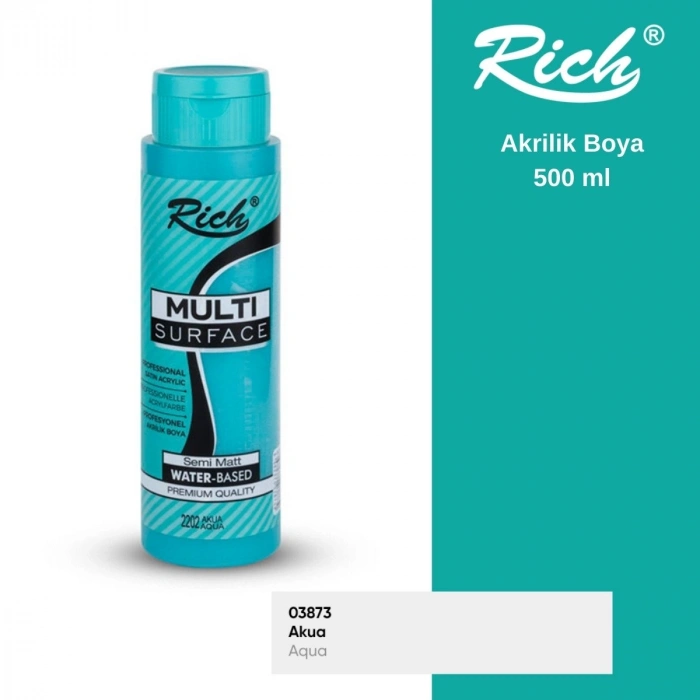 Rich Multi Surface Akrilik Boya 500ml 2202 Akua