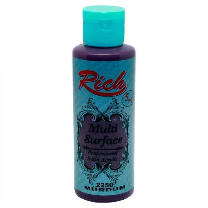 Rich Multi Surface Her Yüzey İçin Akrilik Boya 120 cc. 2250 MÜRDÜM