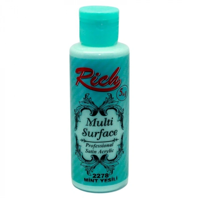 Rich Multi Surface Her Yüzey İçin Akrilik Boya 120 cc. 2278 MİNT YEŞİLİ