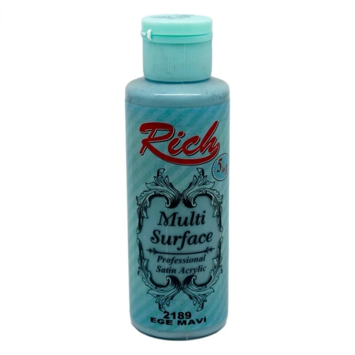 Rich Multi Surface Her Yüzey İçin Akrilik Boya 120 cc. 2189 EGE MAVİ