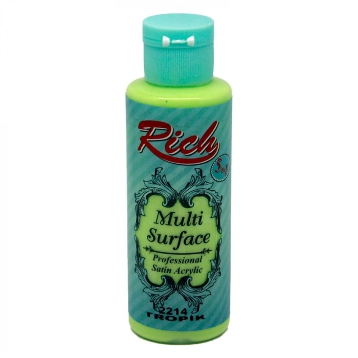 Rich Multi Surface Her Yüzey İçin Akrilik Boya 120 cc. 2214 TROPİK