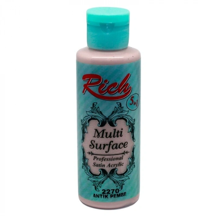 Rich Multi Surface Her Yüzey İçin Akrilik Boya 120 cc. 2270 ANTİK PEMBE