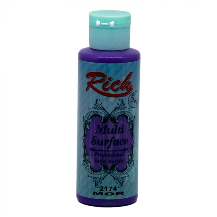 Rich Multi Surface Her Yüzey İçin Akrilik Boya 120 cc. 2174 MOR