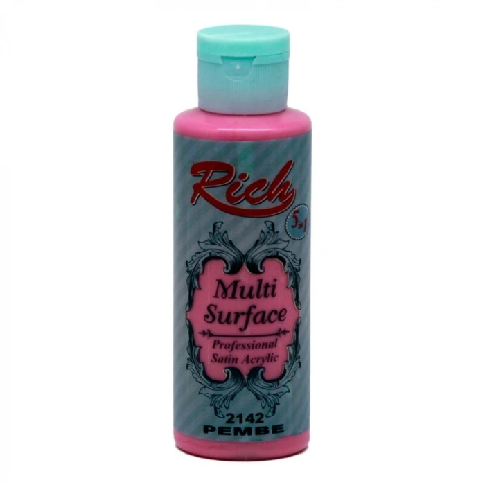 Rich Multi Surface Her Yüzey İçin Akrilik Boya 120 cc. 2142 PEMBE