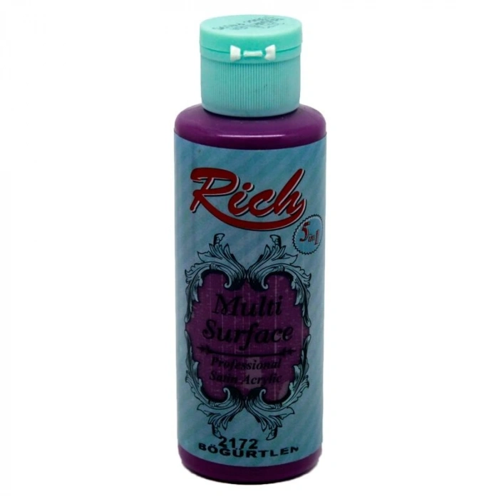 Rich Multi Surface Her Yüzey İçin Akrilik Boya 120 cc. 2172 BÖĞÜRTLEN