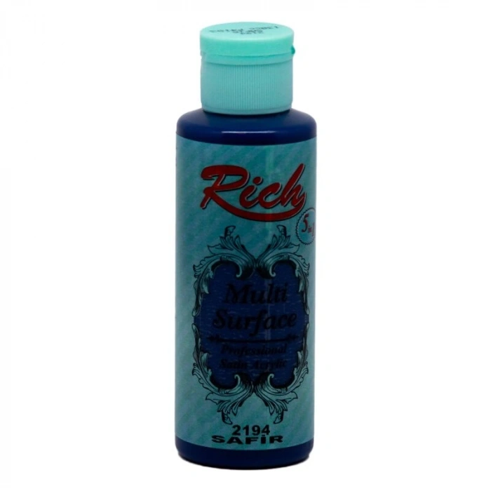 Rich Multi Surface Her Yüzey İçin Akrilik Boya 120 cc. 2194 SAFİR