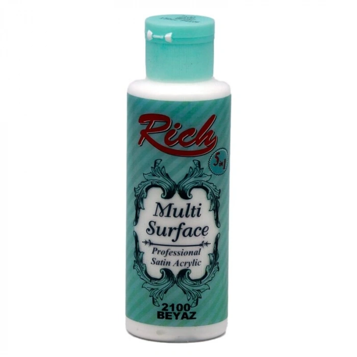 Rich Multi Surface Her Yüzey İçin Akrilik Boya 120 cc. 2100 BEYAZ