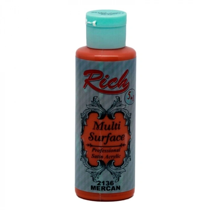 Rich Multi Surface Her Yüzey İçin Akrilik Boya 120 cc. 2136 MERCAN