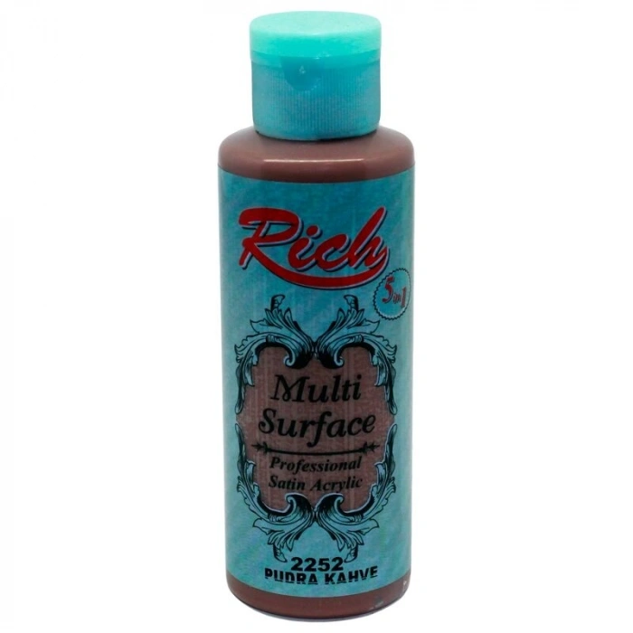 Rich Multi Surface Her Yüzey İçin Akrilik Boya 120 cc. 2252 PUDRA KAHVE