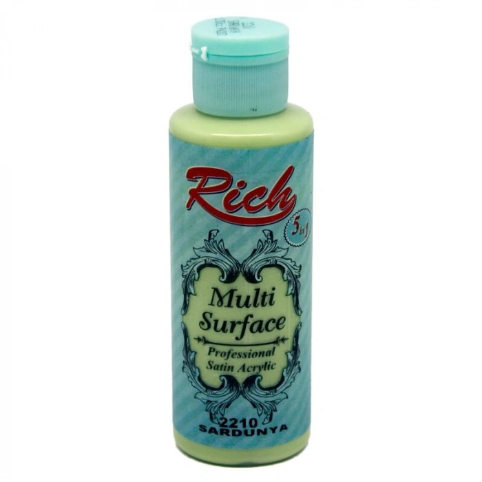 Rich Multi Surface Her Yüzey İçin Akrilik Boya 120 cc. 2210 SARDUNYA