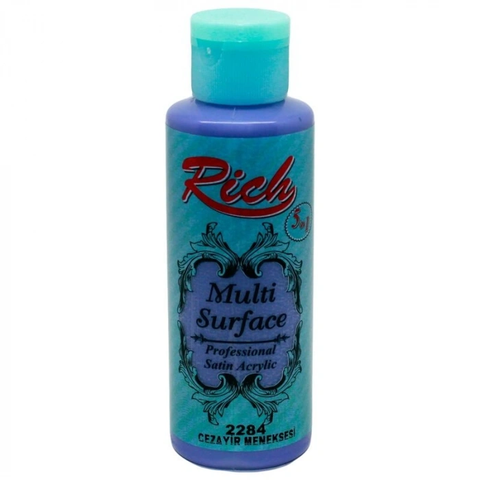 Rich Multi Surface Her Yüzey İçin Akrilik Boya 120 cc. 2284 CEZAYİR MENEKŞESİ