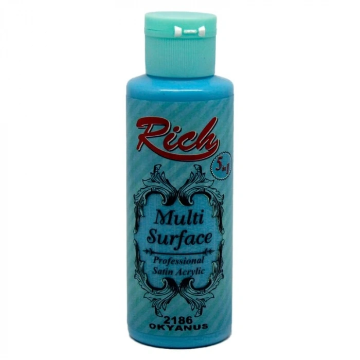 Rich Multi Surface Her Yüzey İçin Akrilik Boya 120 cc. 2186 OKYANUS