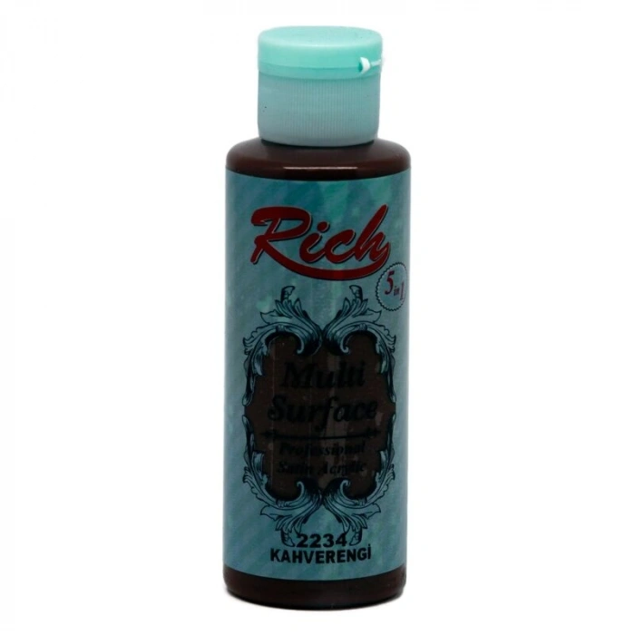 Rich Multi Surface Her Yüzey İçin Akrilik Boya 120 cc. 2234 KAHVERENGİ