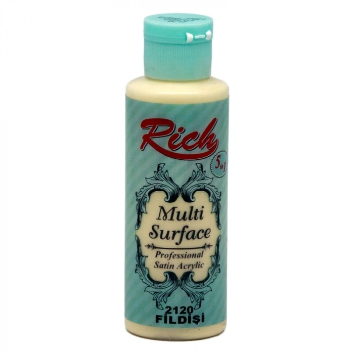 Rich Multi Surface Her Yüzey İçin Akrilik Boya 120 cc. 2120 FİLDİŞİ
