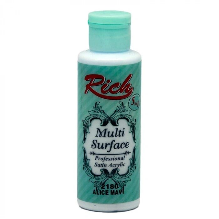 Rich Multi Surface Her Yüzey İçin Akrilik Boya 120 cc. 2180 ALICE MAVİ