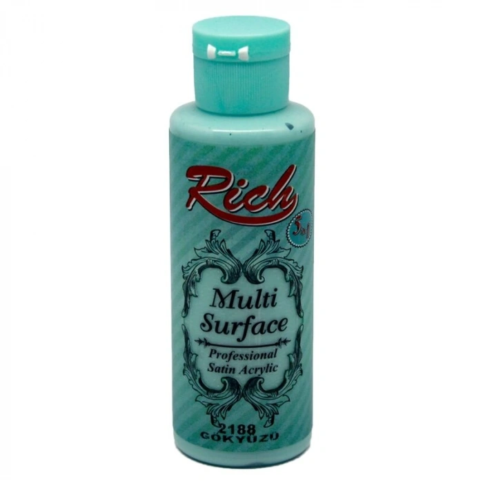 Rich Multi Surface Her Yüzey İçin Akrilik Boya 120 cc. 2188 GÖKYÜZÜ
