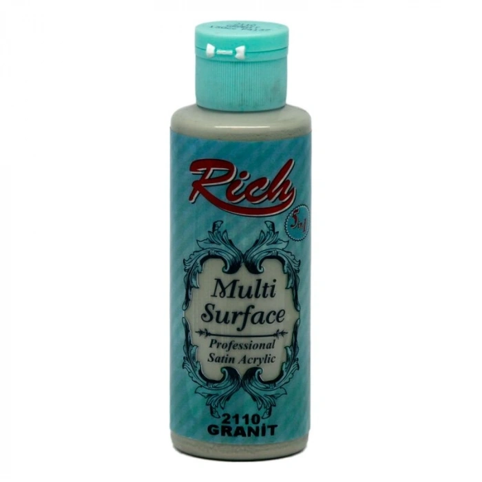 Rich Multi Surface Her Yüzey İçin Akrilik Boya 120 cc. 2110 GRANİT
