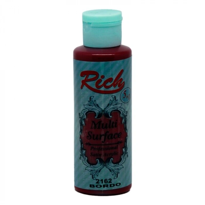 Rich Multi Surface Her Yüzey İçin Akrilik Boya 120 cc. 2162 BORDO